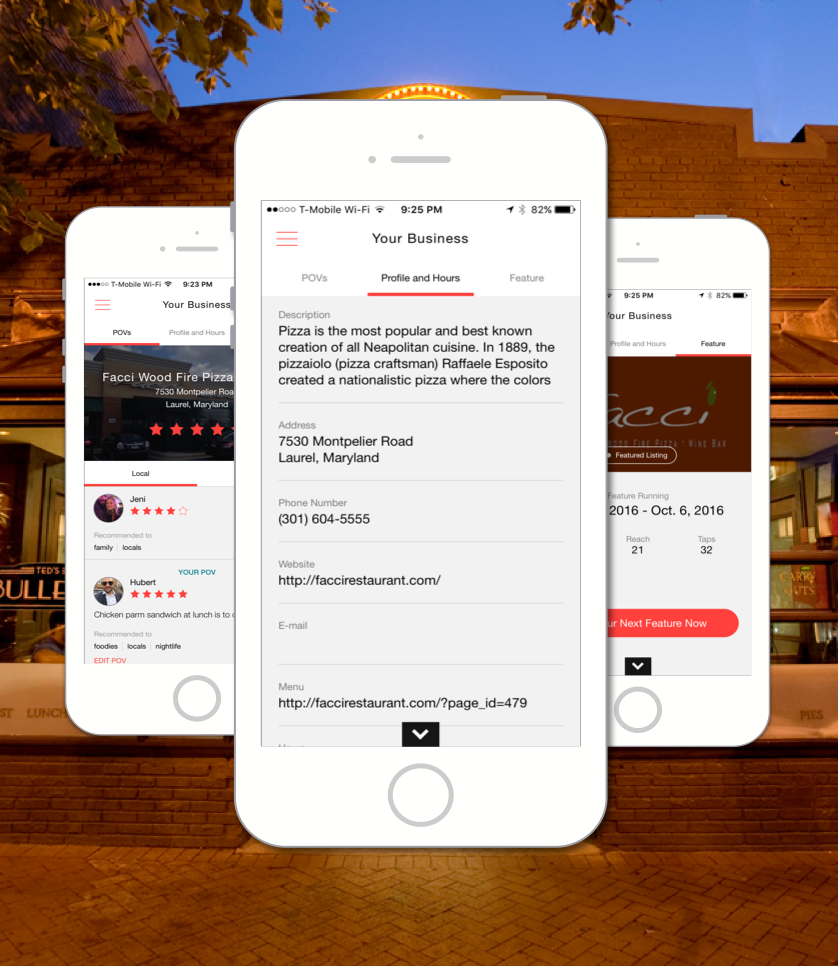 City Walker Business Customer UI